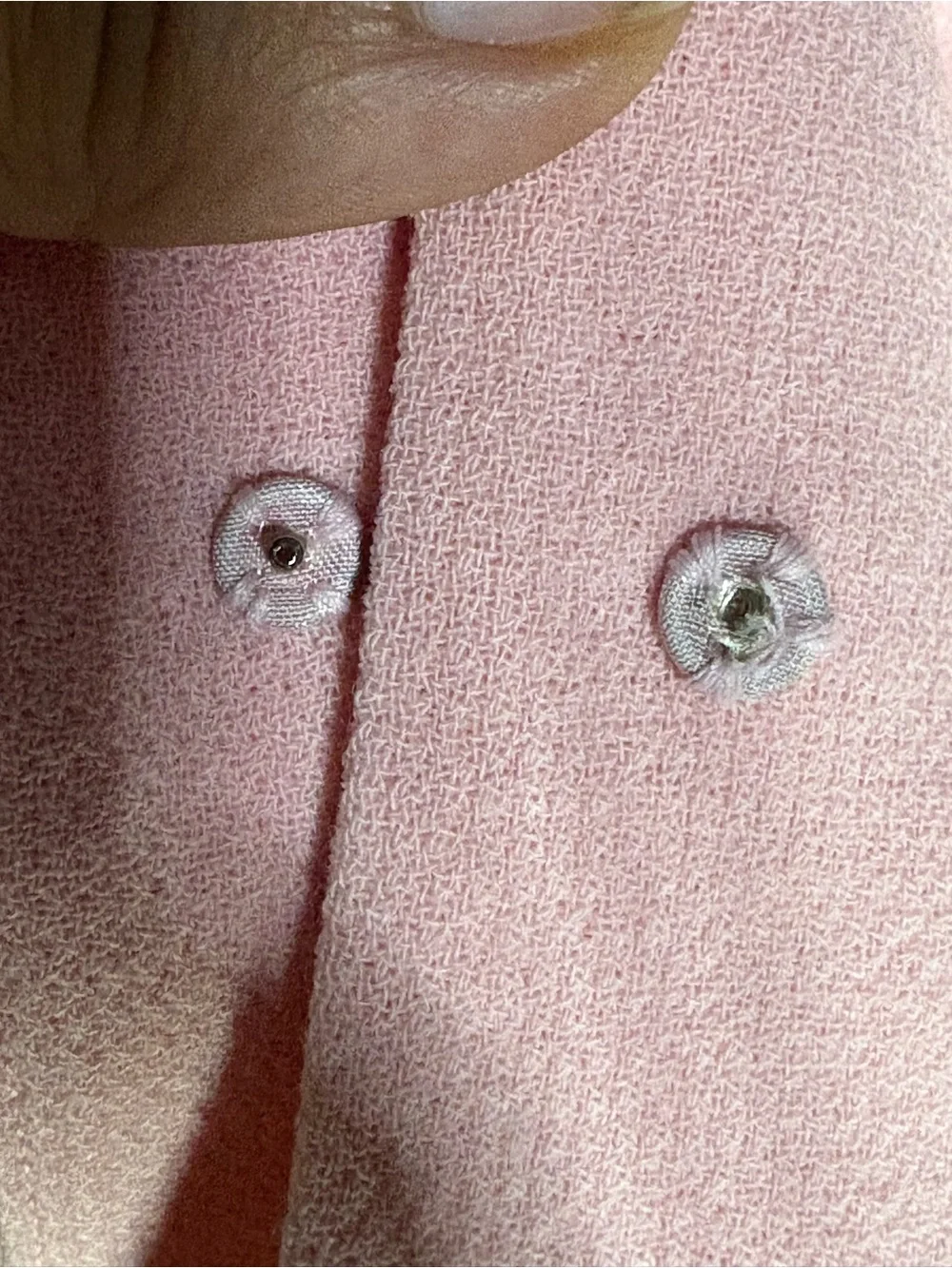 Vintage OSCAR DE LA RENTA Cocktail Wool Blazer Blush Pink 8P Made in Korea